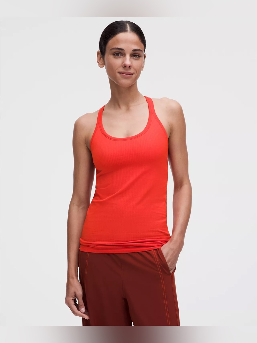 NWT Lululemon Ebb to Street Tank Top
Light Support, B/C Cup in Cherry Ember
